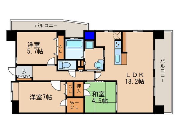 レジェ南草津Ⅰ(1311)の物件間取画像